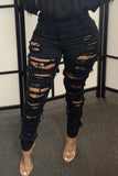 Fashion Sexy Skinny Solid Jeans