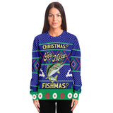 merry fishmas ugly christmas sweatshirt