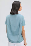 draped back relax sports tee