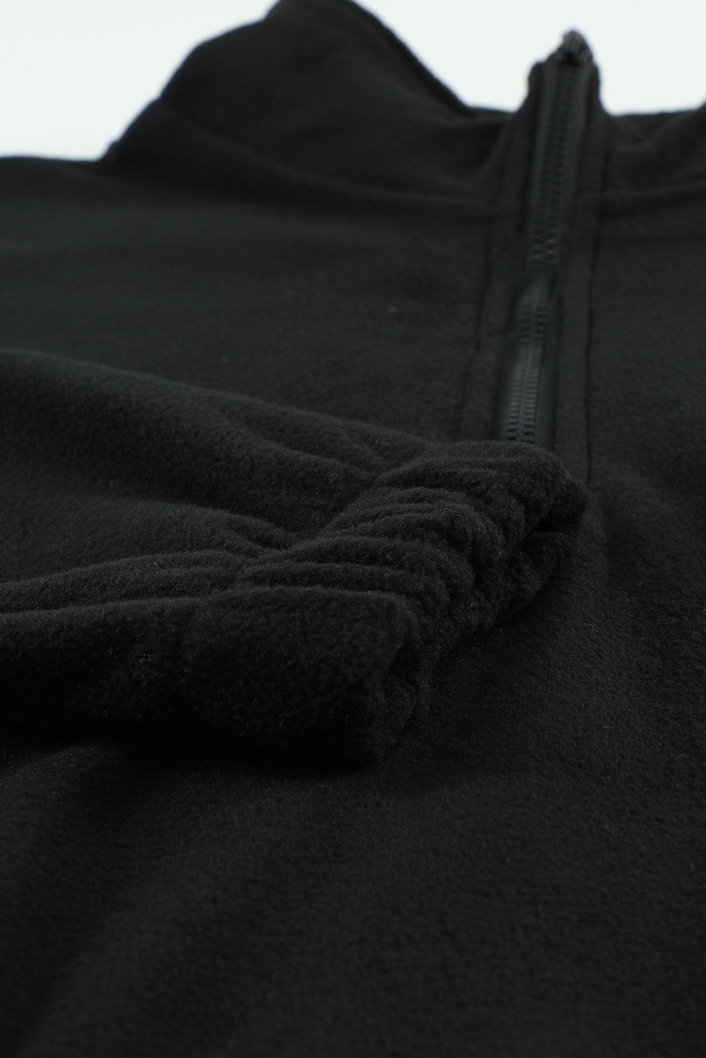 quarter zip fleece sweatshirt