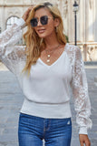 lace sleeve and back top