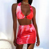Red Two Piece Set