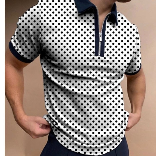 ethnic printed stand collar mens shirt