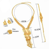 24k golden jewelry set
