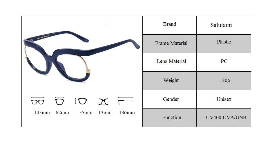 anti blue light square eyeglasses 1