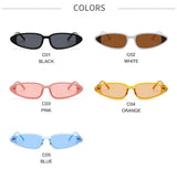 candy color vintage wide cat eye sunglasses