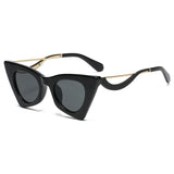 vintage triangle shades cat eye sunglasses