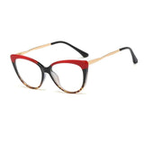vintage spring hinge cat eye glasses