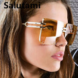 double beam square sunglasses