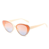 gradient rimless cat eye sunglasses 1