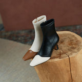 round toe zipper winter ankle boots