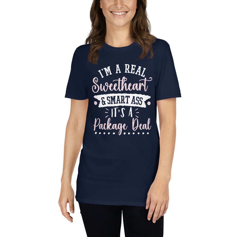 sweetheart and smart ass short sleeve t shirt