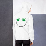 weed smiley marijuana face hoodie
