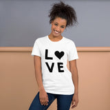 romantic love short sleeve t shirt