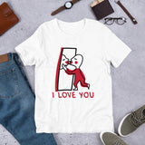 i love you looking in mirror t shirt