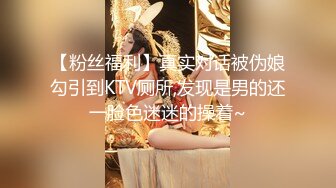 【粉丝福利】真实对话被伪娘勾引到KTV厕所,发现是男的还一脸色迷迷的操着~